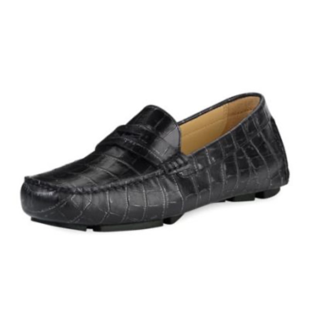 Cole Haan Trillby Croc-Print Driver Loafer - Picture 2 of 11